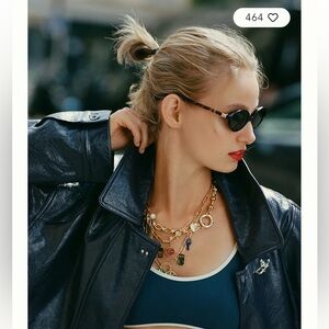 Anthropologie Maeve Statement Charm Necklace